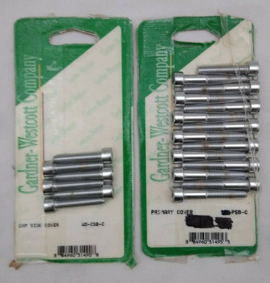 NEW Gardner-Westcott Primary Cover & Cam Side Cover Bolts / WD-PSB-C / 04-04-C
