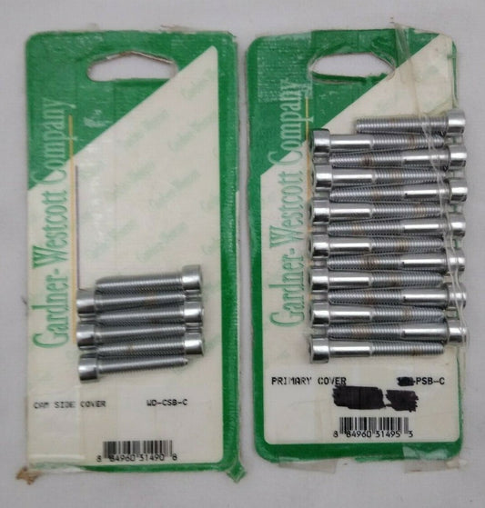 NEW Gardner-Westcott Primary Cover & Cam Side Cover Bolts / WD-PSB-C / 04-04-C