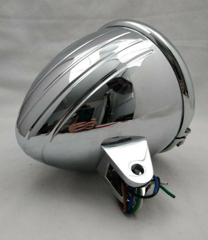 NEW Bailey Co. 5-3/4" Bottom Mount Headlight Bullet Billet Housing 12V 60-55w H4