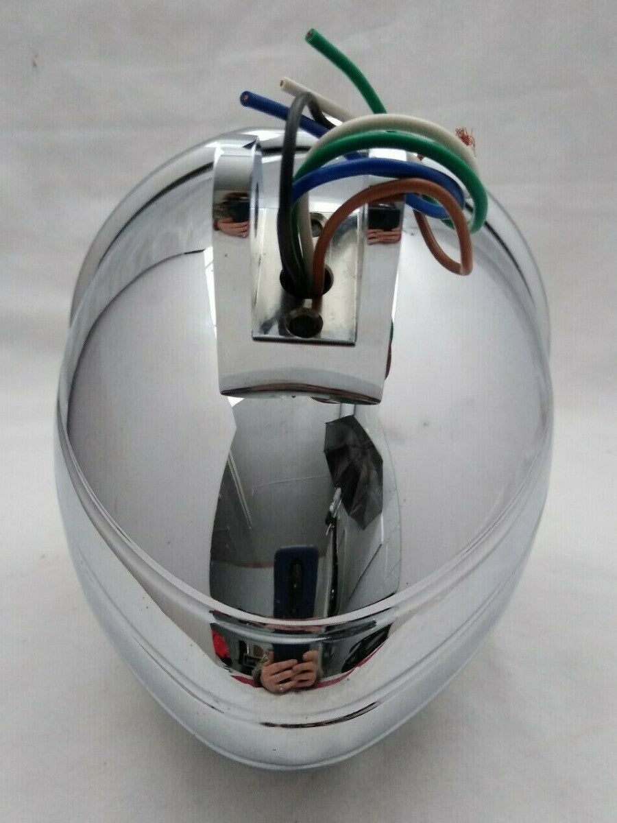 NEW Bailey Co. 5-3/4" Bottom Mount Headlight Bullet Billet Housing 12V 60-55w H4