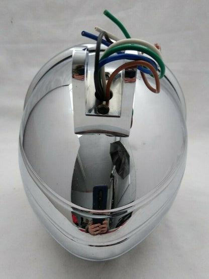 NEW Bailey Co. 5-3/4" Bottom Mount Headlight Bullet Billet Housing 12V 60-55w H4