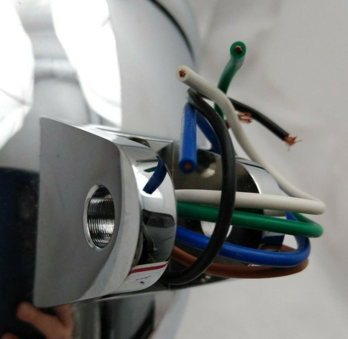 NEW Bailey Co. 5-3/4" Bottom Mount Headlight Bullet Billet Housing 12V 60-55w H4