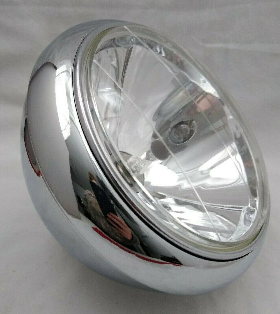 NEW Bailey Co 7" Headlight Assembly Free Form Reflector Clear PC Lens 12V 60-55W
