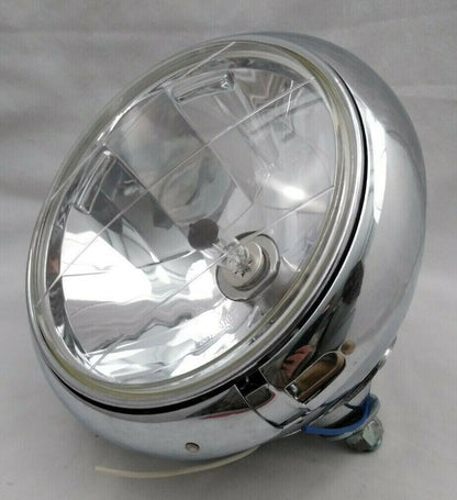 NEW Bailey Co 7" Headlight Assembly Free Form Reflector Clear PC Lens 12V 60-55W