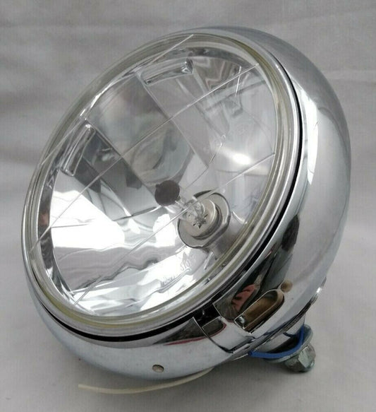 NEW Bailey Co 7" Headlight Assembly Free Form Reflector Clear PC Lens 12V 60-55W