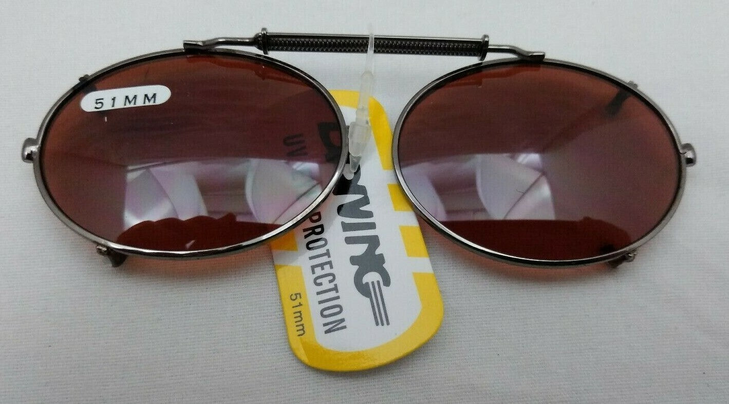 NEW DRIVING UV Eye Protection Clip on Sunglasses / 51MM / 09151