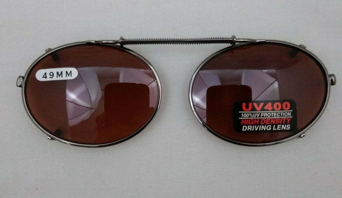 NEW DRIVING UV Eye Protection Clip on Sunglasses / 49MM / 09149