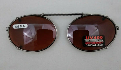 NEW DRIVING UV Eye Protection Clip on Sunglasses / 49MM / 09149