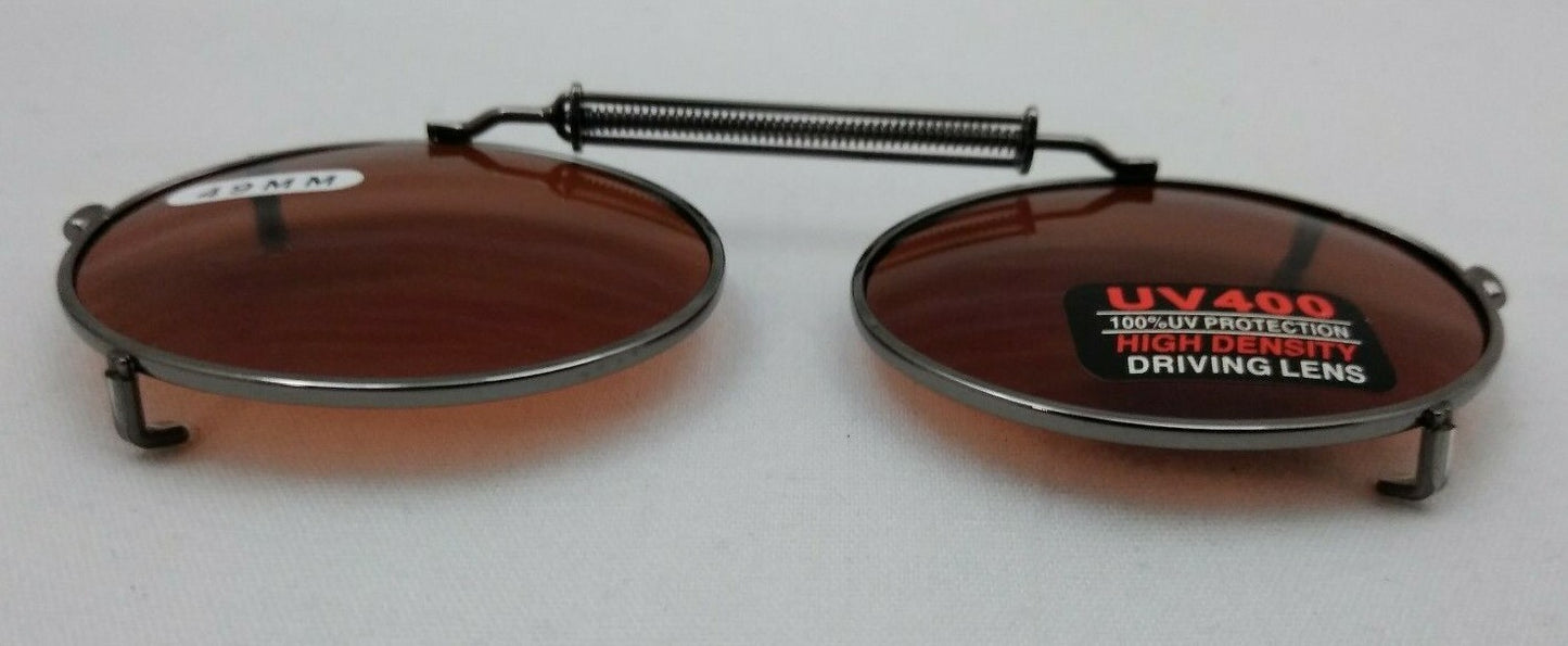 NEW DRIVING UV Eye Protection Clip on Sunglasses / 49MM / 09149