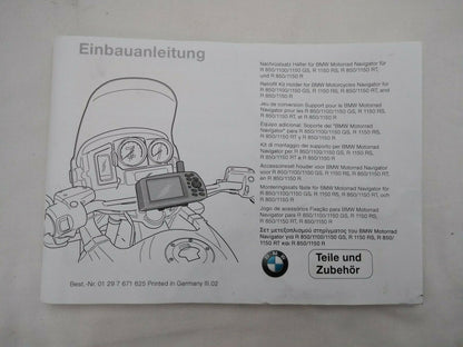 NEW Set of BMW Navigator Mounting Components / 71607659402