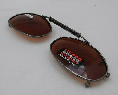 NEW DRIVING UV Eye Protection Clip on Sunglasses / 53MM / 19753