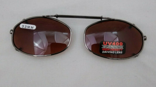 NEW DRIVING UV Eye Protection Clip on Sunglasses / 53MM / 19753