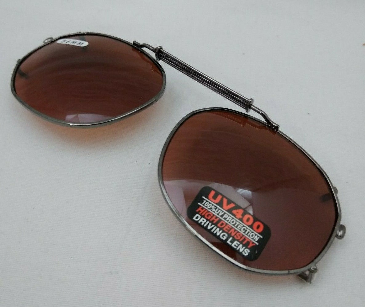 NEW DRIVING UV Eye Protection Clip on Sunglasses / 56MM / 09356