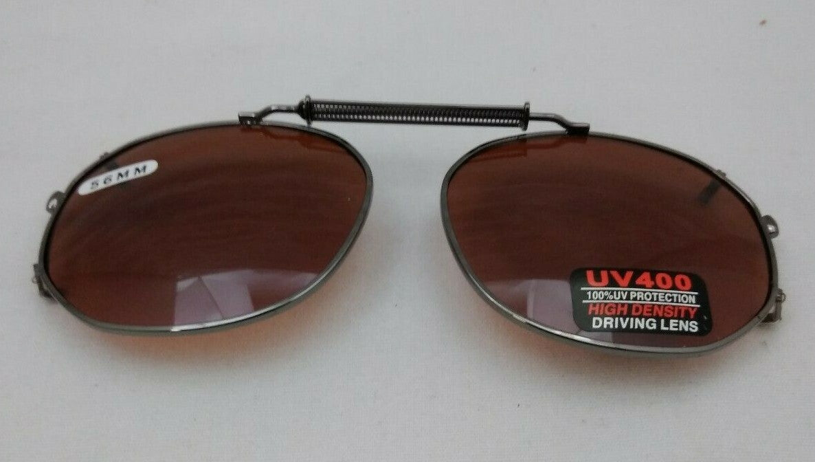 NEW DRIVING UV Eye Protection Clip on Sunglasses / 56MM / 09356