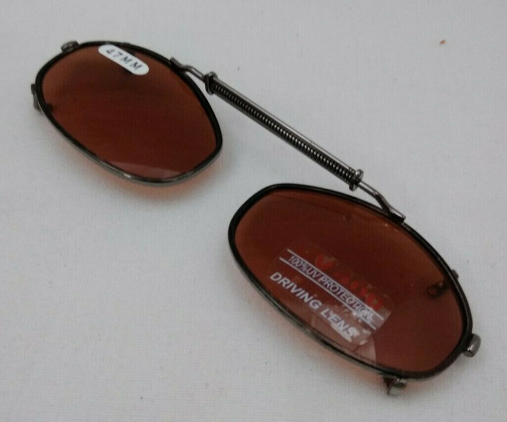 NEW DRIVING UV Eye Protection Clip on Sunglasses / 47MM / 19747