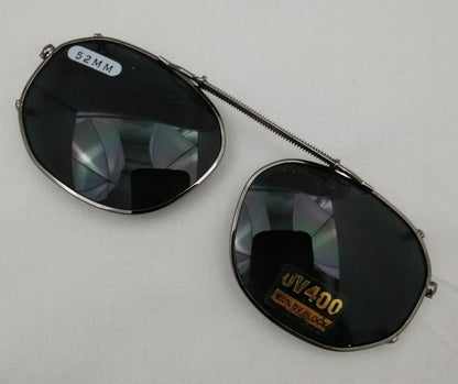NEW DRIVING UV 08352 Eye Protection Clip on Sunglasses / 52MM