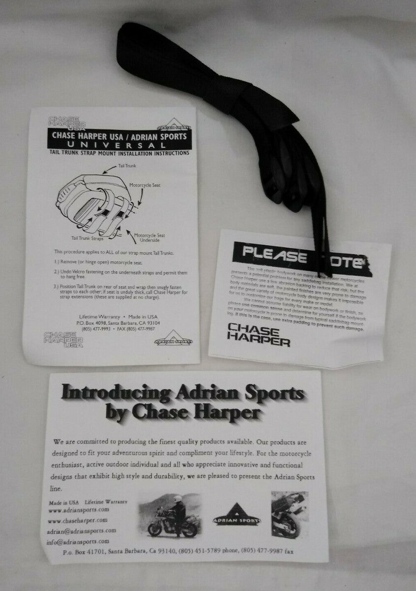 NEW Chase Harper USA Expandable Tail Trunk / Black / 17.5″ x 14″ x 11″ / 108234