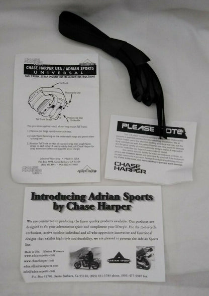 NEW Chase Harper USA Expandable Tail Trunk / Black / 17.5″ x 14″ x 11″ / 108234