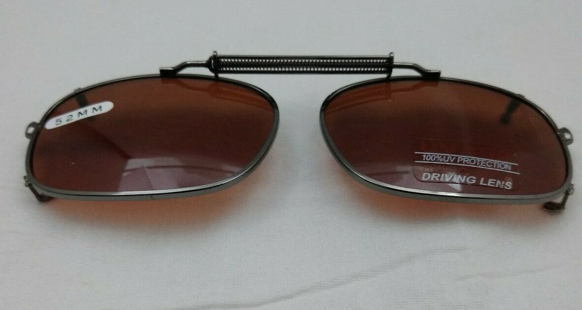 NEW DRIVING UV Eye Protection Clip on Sunglasses / 52MM / 09752