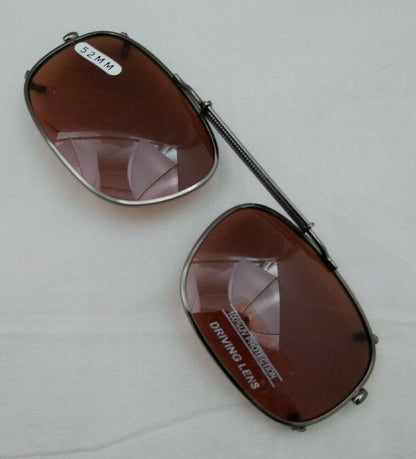 NEW DRIVING UV Eye Protection Clip on Sunglasses / 52MM / 09752