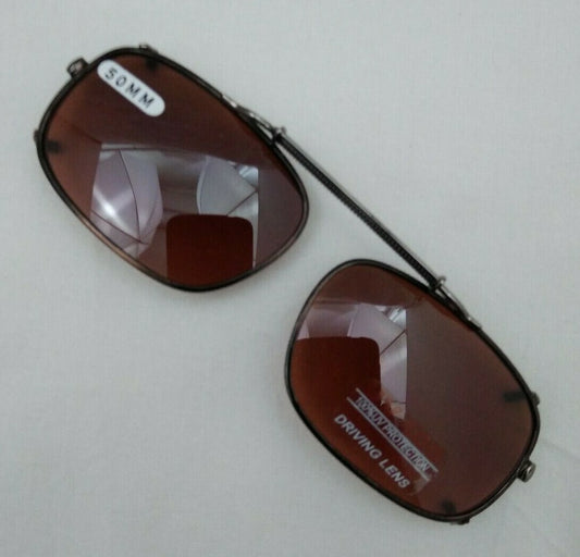 NEW DRIVING UV Eye Protection Clip on Sunglasses / 50MM / 09750