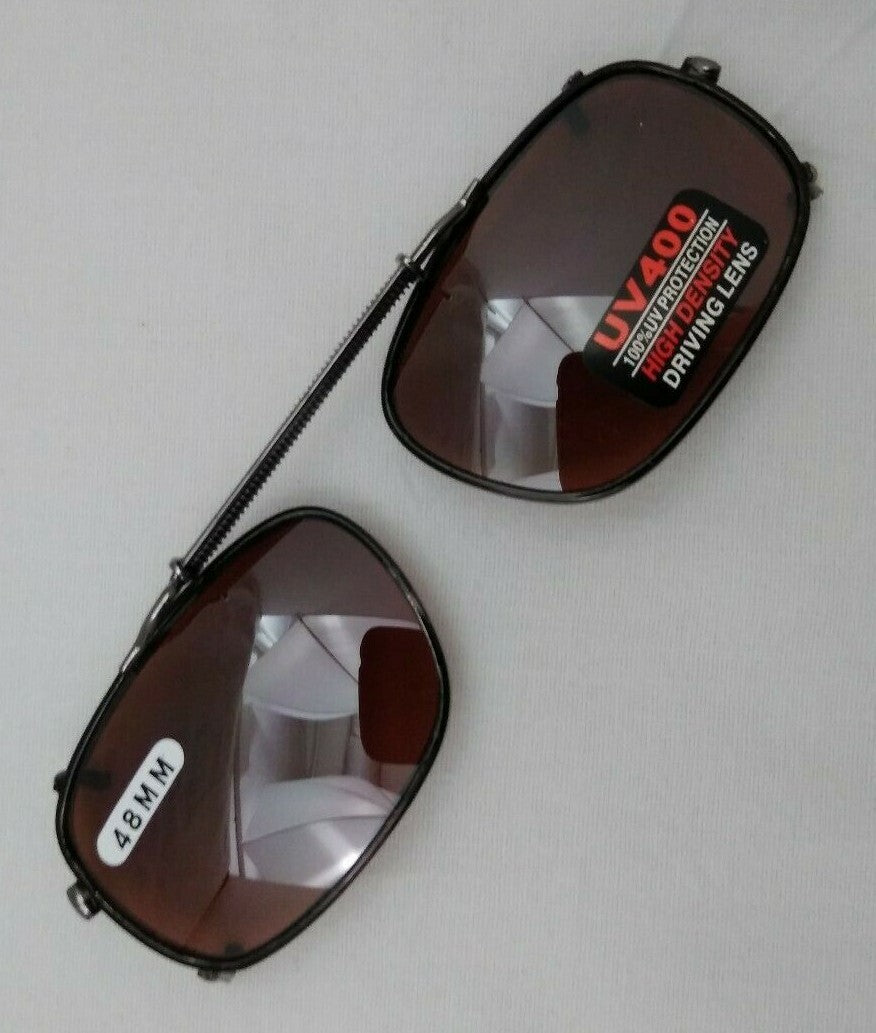 NEW DRIVING UV Eye Protection Clip on Sunglasses / 48MM / 09748A