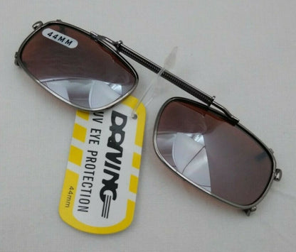 NEW DRIVING UV Eye Protection Clip on Sunglasses / 44MM / 09744A