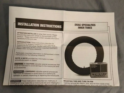 NEW Drag Specialties 21" CMV RUBBER INNER TUBE / DS181225