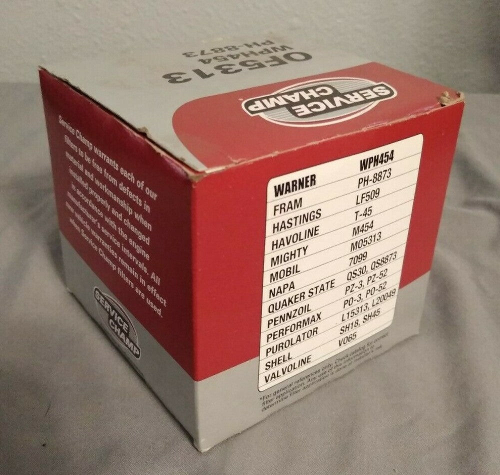 NEW Service Champ Motorcycle Oil Filter OF5313 / FRAM PH-8873