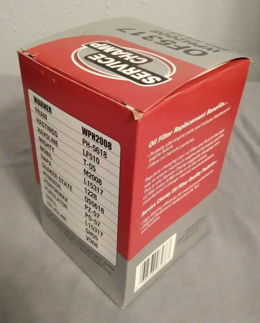 NEW Service Champ Motorcycle Oil Filter OF5317 / FRAM PH-5618
