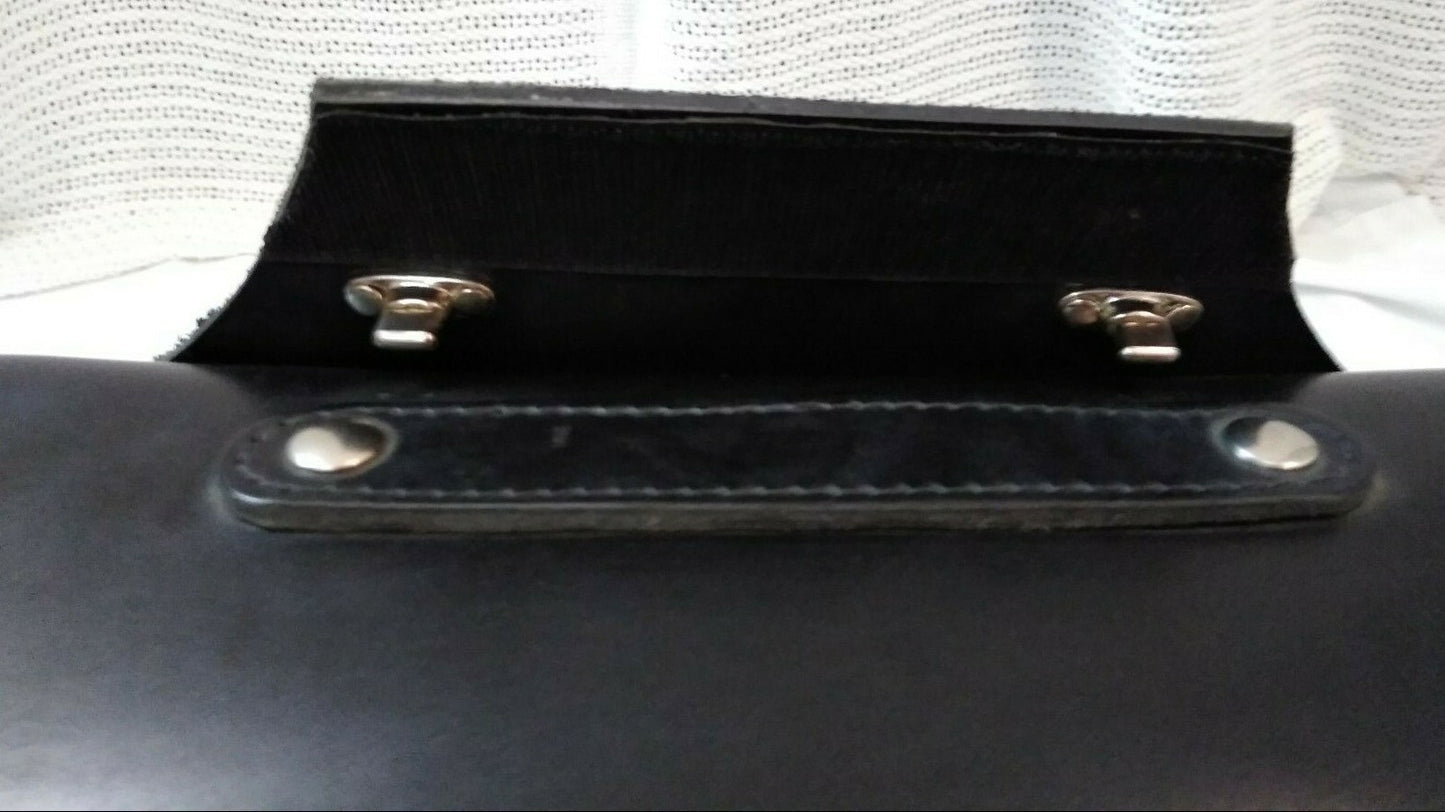 NEW XL Silver Eagle Saddle Bags With Fringe / Black / DS-110873 / 66-XL-SE-FR
