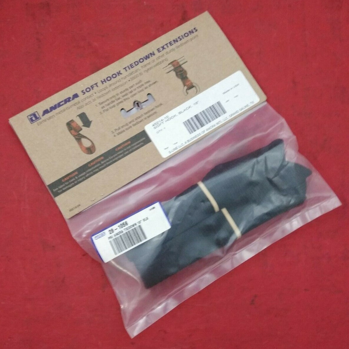 NEW Ancra Soft Hook Tiedown Assist Extensions / Black / 18" / 29-1056 / 45214-10