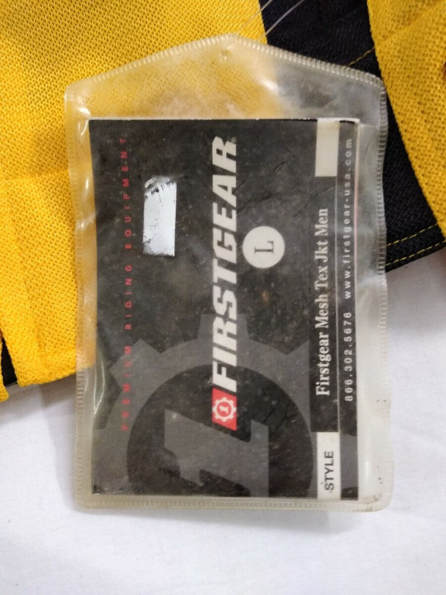 NEW Firstgear Mesh Tex Jacket / Yellow / Large