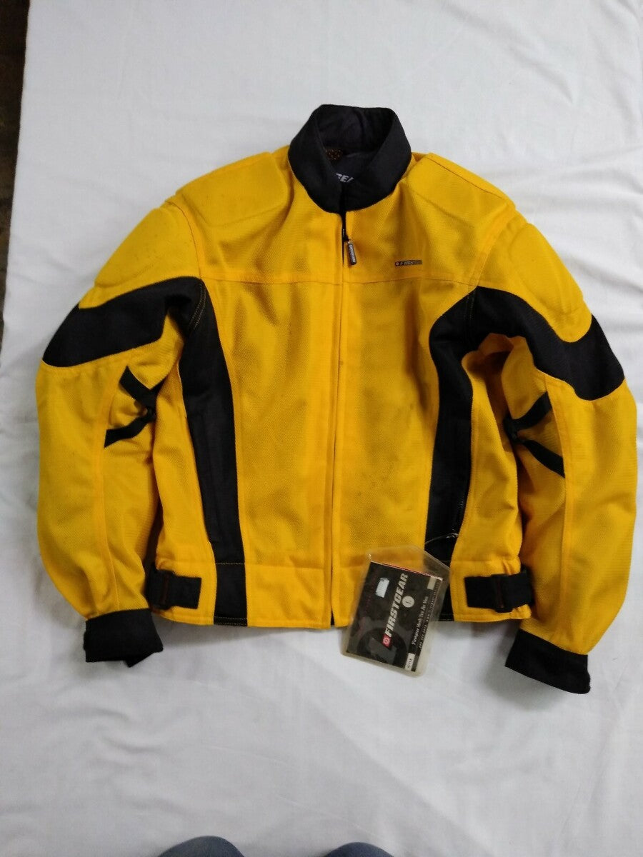 NEW Firstgear Mesh Tex Jacket / Yellow / Large