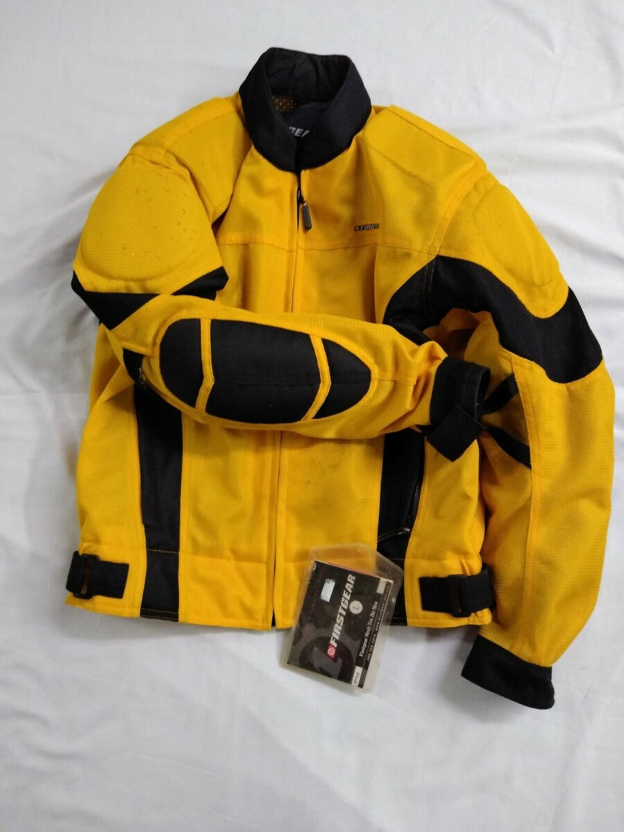 NEW Firstgear Mesh Tex Jacket / Yellow / Large