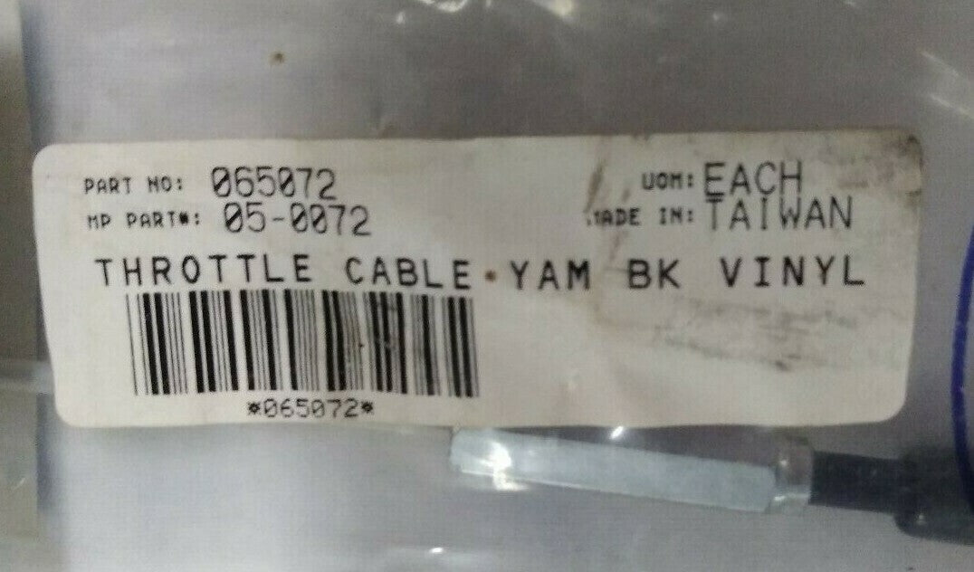 NEW Motion Pro 05-0072 Black Vinyl Throttle Cable / 39"