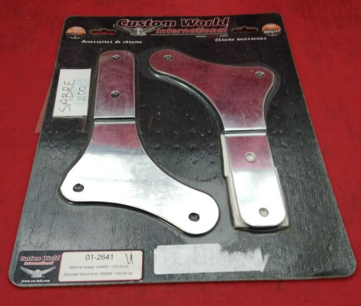 NEW CUSTOM WORLD International Backrest Mount Bracket Sabre 1100 / 01-2641