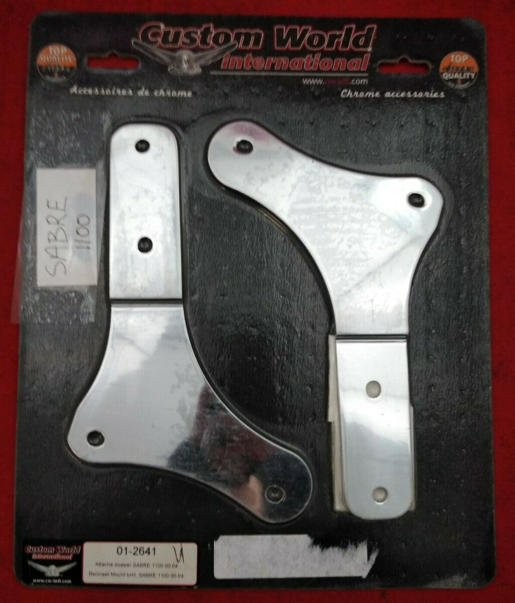 NEW CUSTOM WORLD International Backrest Mount Bracket Sabre 1100 / 01-2641