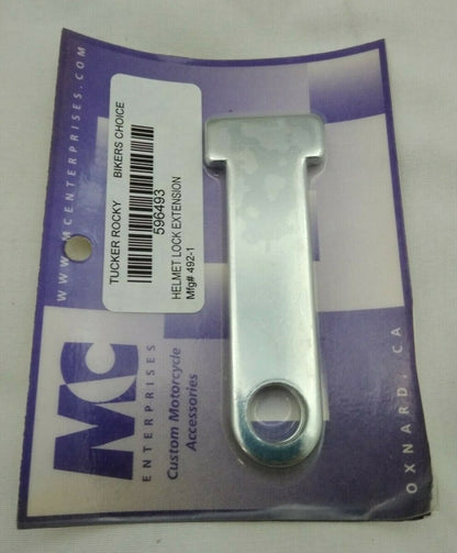 NEW MC Enterprises Helmet Lock Extension 2 Pack / Chrome / 596493