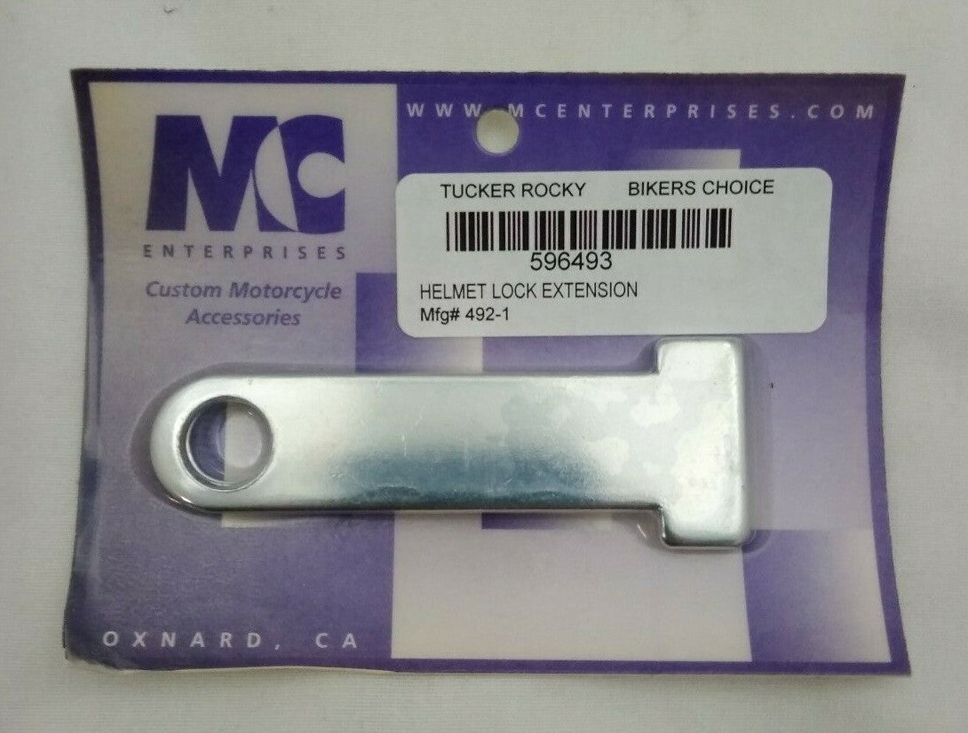 NEW MC Enterprises Helmet Lock Extension 2 Pack / Chrome / 596493