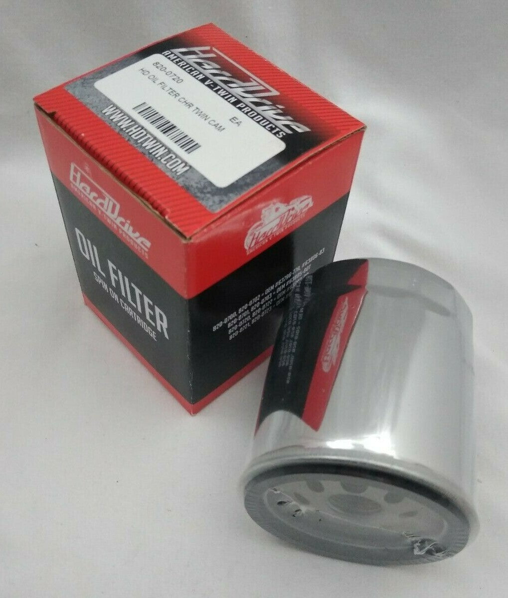NEW HardDrive Oil Filter / 820-0720 / Chrome