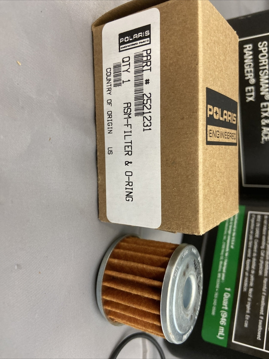 NEW Polaris Engineered PS-4 Oil Change Kit / 5W-50 / 4 Cycle / 2880913