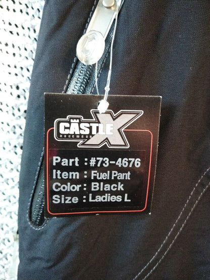 NEW Castle X Fuel Pant Women's Large / 73-4676 / Black / Snowmobile Pants