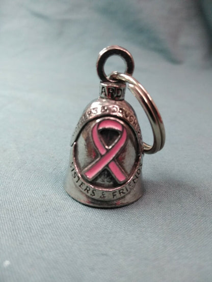 NEW Motorcycle Guardian Bell / W/ Bag and Story / Breast Cancer Awareness Ribbon