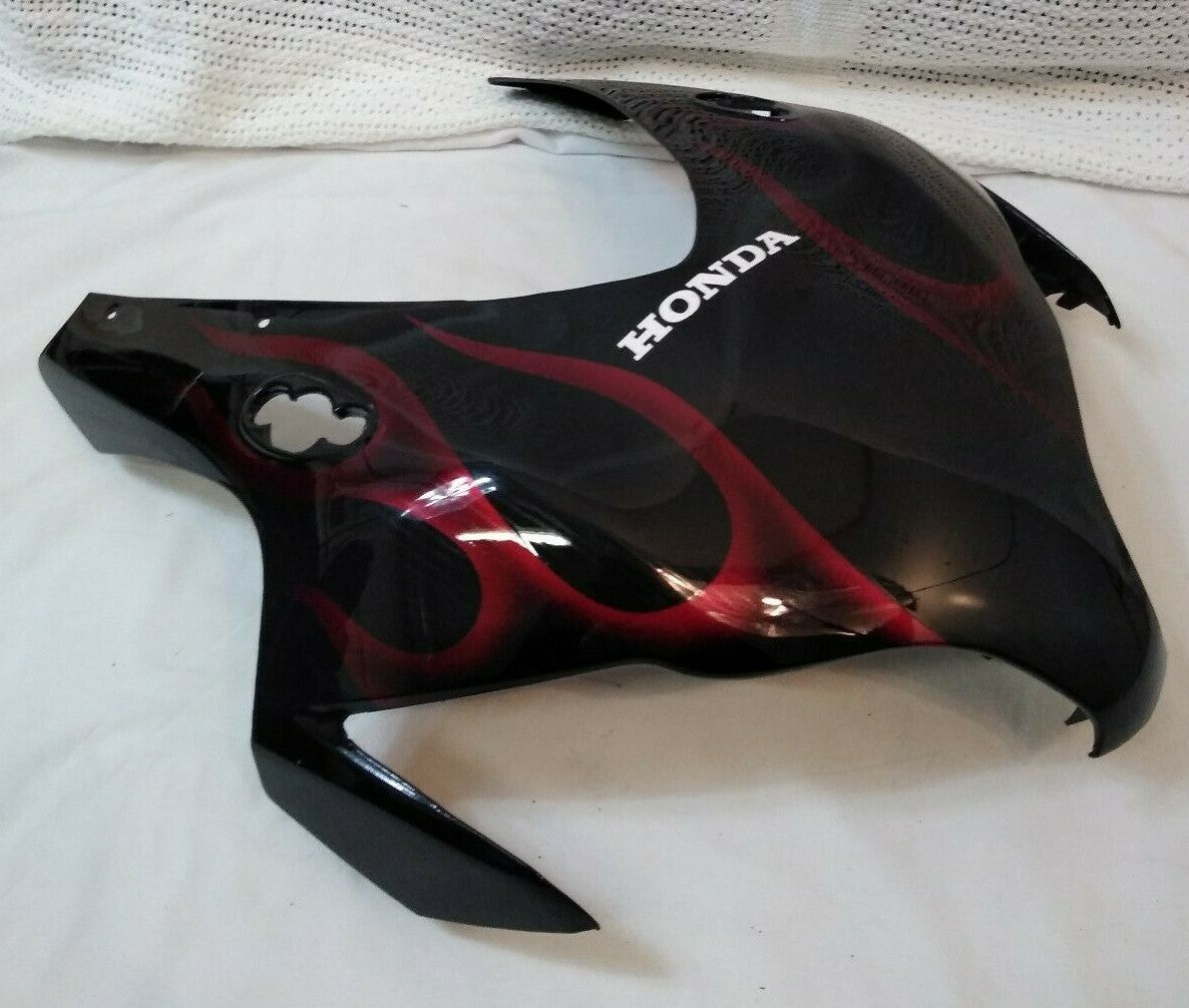 NEW Honda CBR1000RR '08–'11 Head Cowl Fairing / Black w. Red Flame / 727-4565