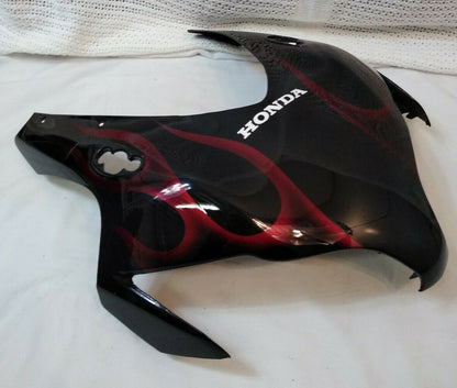 NEW Honda CBR1000RR '08–'11 Head Cowl Fairing / Black w. Red Flame / 727-4565