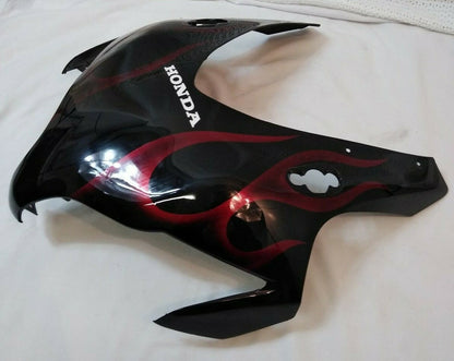 NEW Honda CBR1000RR '08–'11 Head Cowl Fairing / Black w. Red Flame / 727-4565