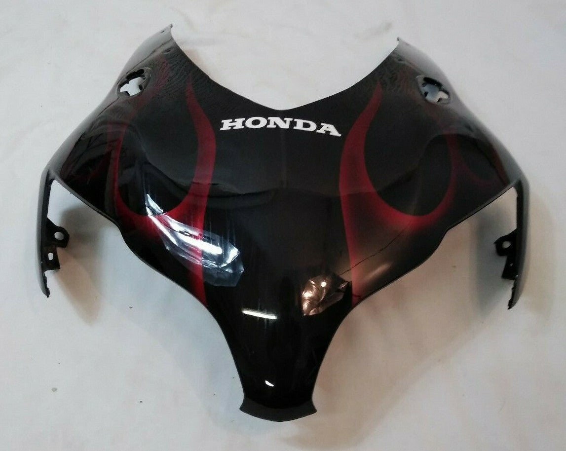 NEW Honda CBR1000RR '08–'11 Head Cowl Fairing / Black w. Red Flame / 727-4565