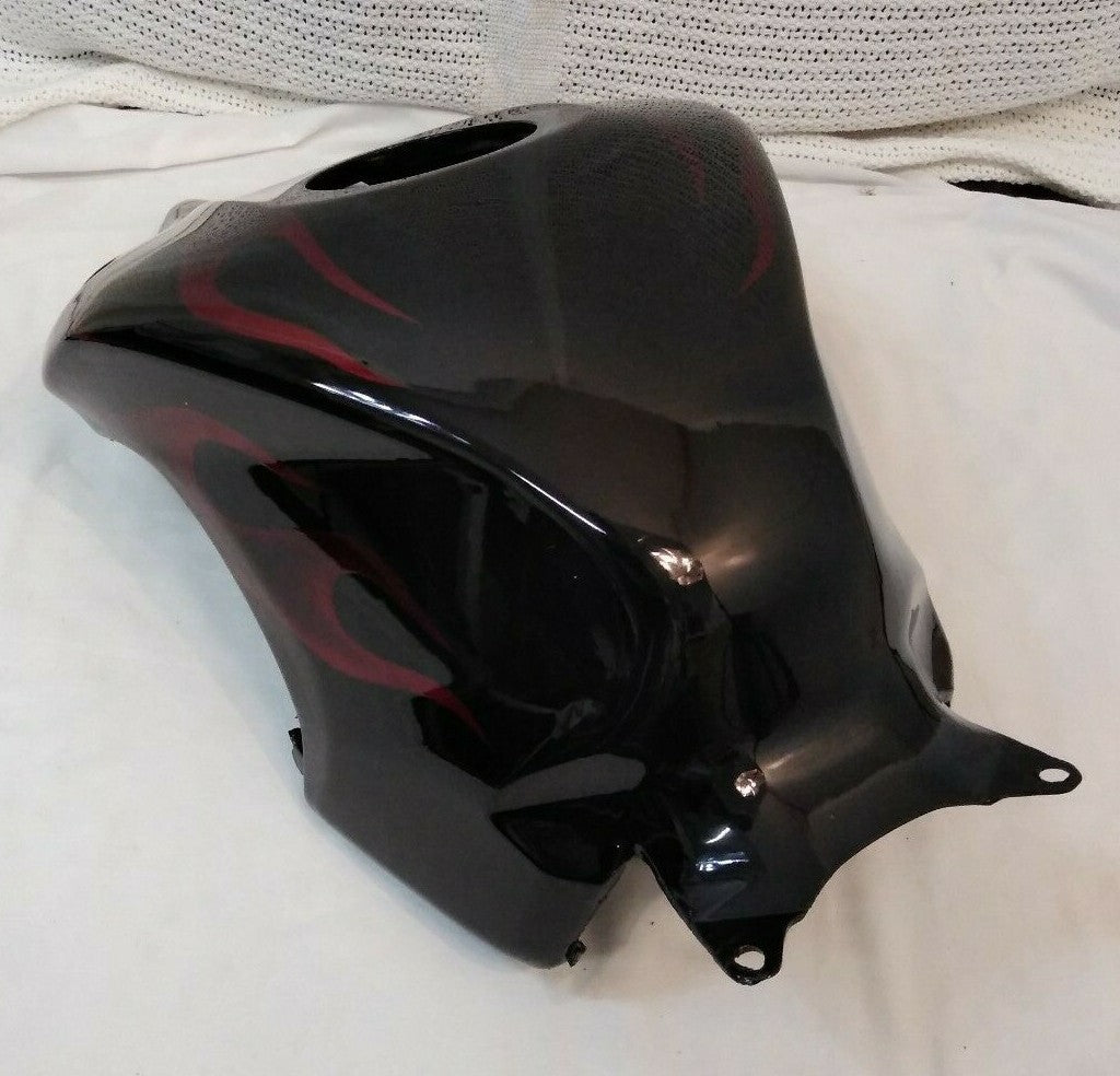 NEW HONDA Gas Tank Cover CBR 1000 RR BLACK & CHERRY RED FLAME '08-'11 Fireblade