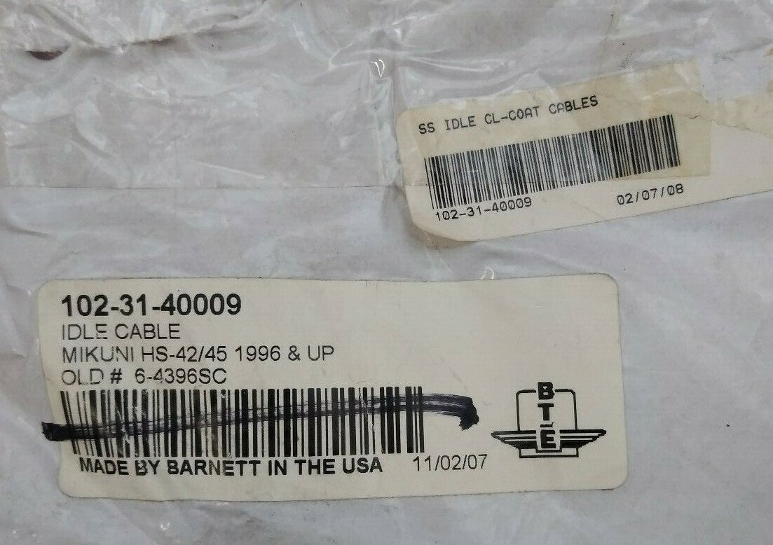 NEW Barnett Stainless Clear-Coated Idle Cable Standard / 102-31-40009